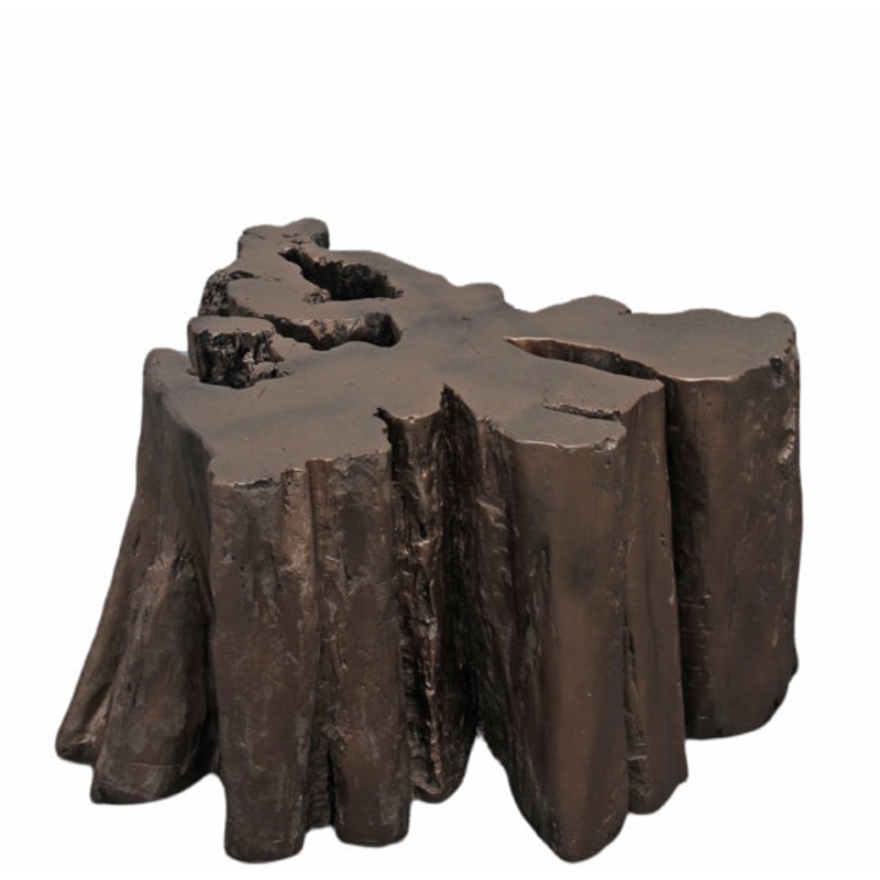 Z-Copper Brown Free Form Teak Root Sculpture Coffee Table 1