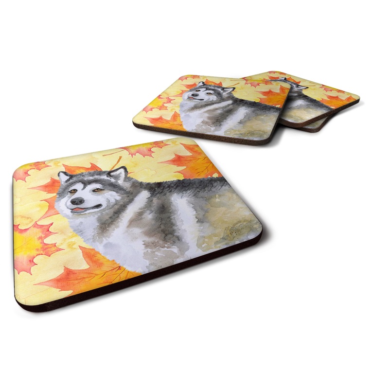 Alaskan Malamute Fall Foam Coaster  BB9899FC