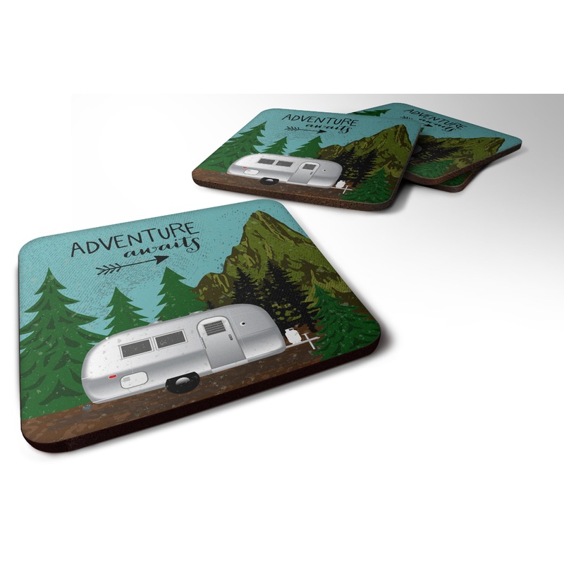 Airstream Camper Adventure Awaits Foam Coaster  VHA3022FC