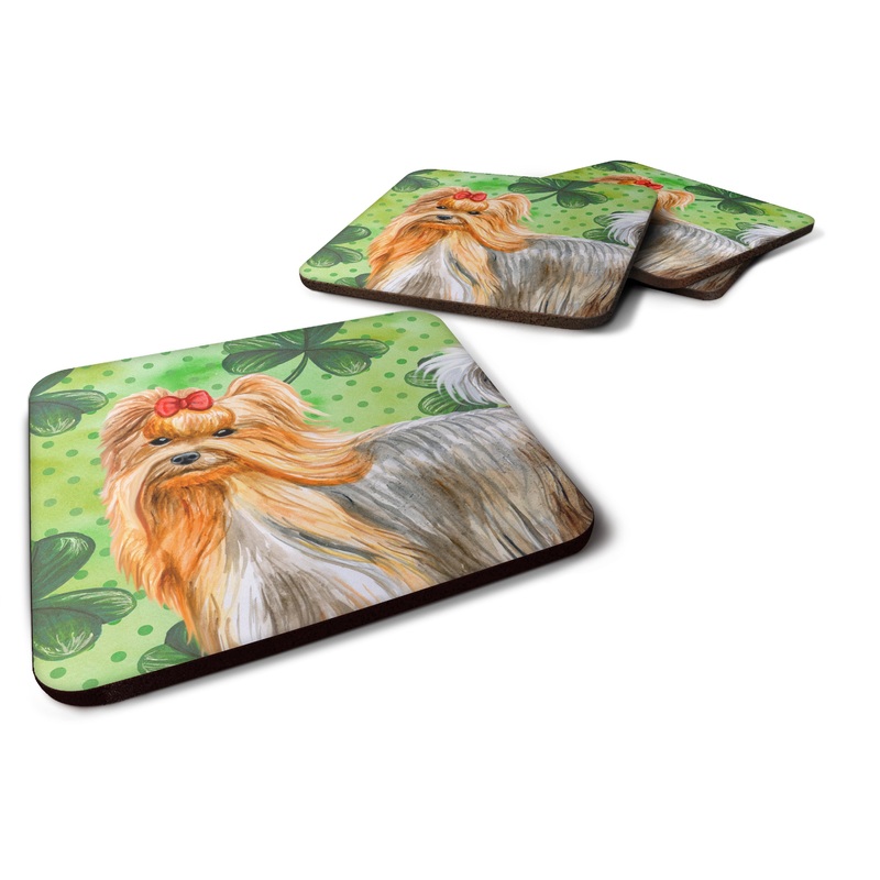 Yorkshire Terrier St Patrick's Foam Coaster  BB9859FC