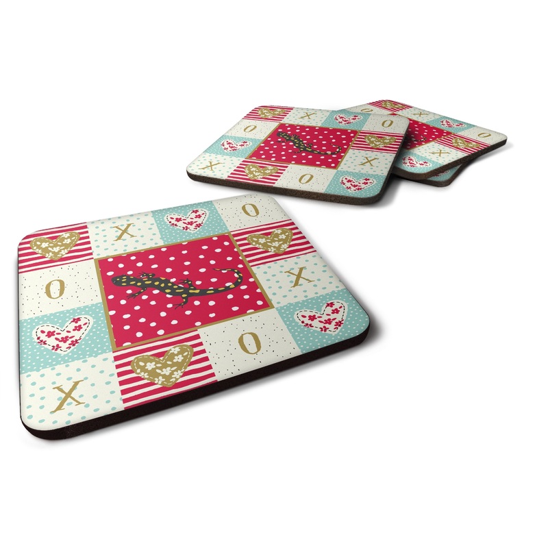 Salamander Coasters - Set of 4 Lightweight Foam, Absorbent Drink Coasters  CK5533FC