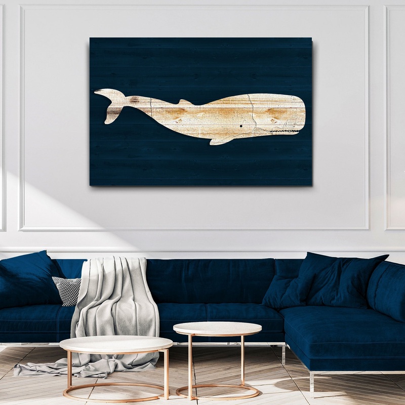White Whale Canvas Wall Art II