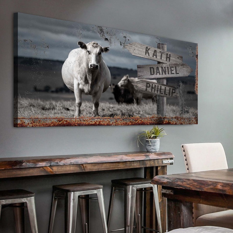 Angus Cattle Name Sign