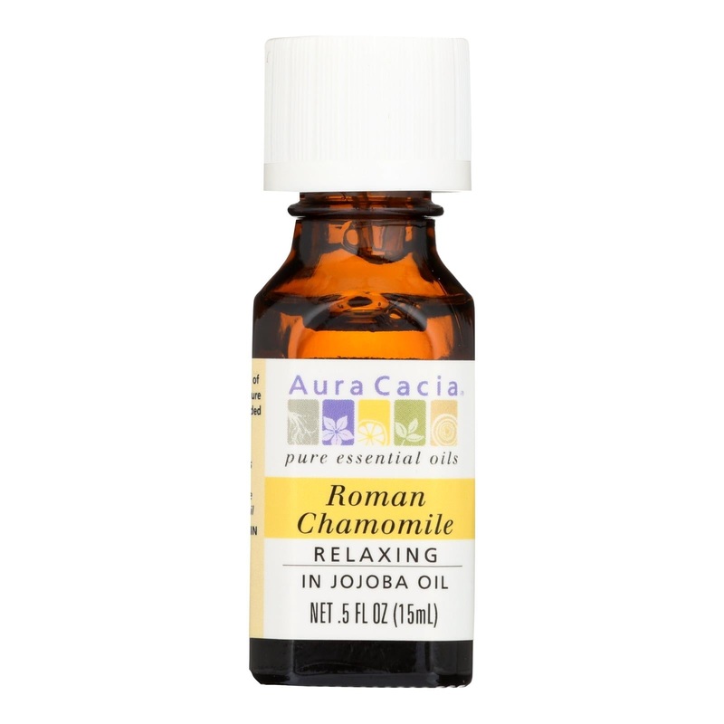 Aura Cacia Pure Roman Chamomile Essential Oil (0.5 Fl Oz)