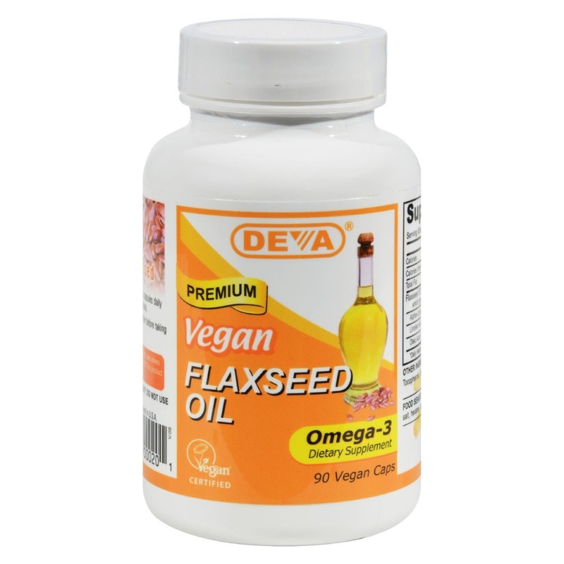 Deva Vegan Flaxseed Oil Supplement (90 Vegan Capsules)