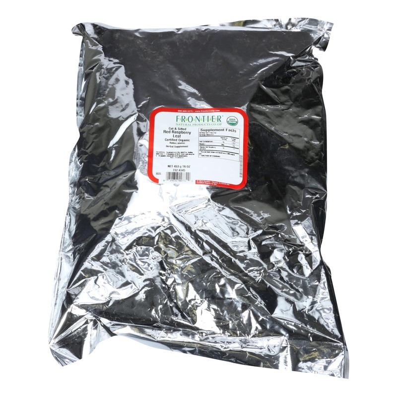 Frontier Herb Organic Red Raspberry Leaf Cut and Sifted 1lb