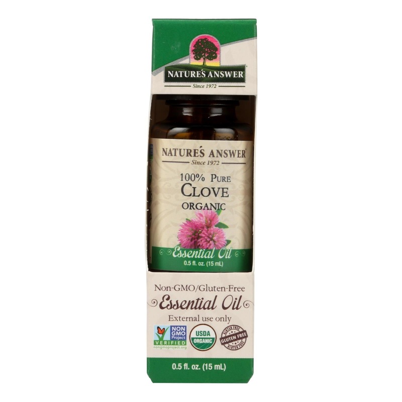 Nature's Answer 0.5 Oz. Pure Organic Clove Essential Oil