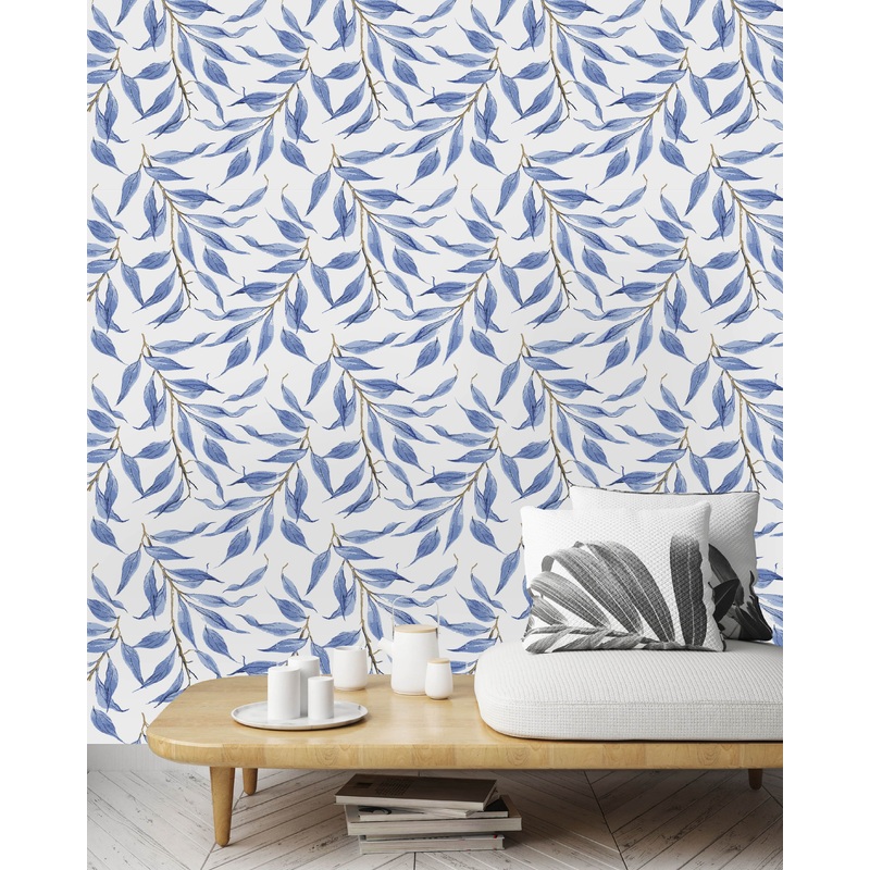 Blue Leaves Wallpaper