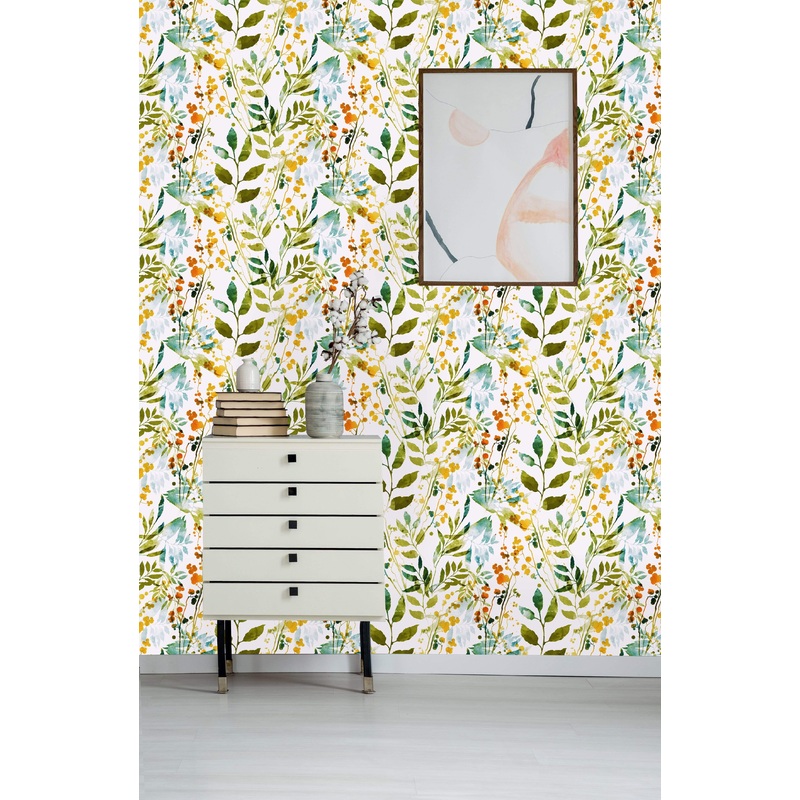 Boho Leaves Wallpaper