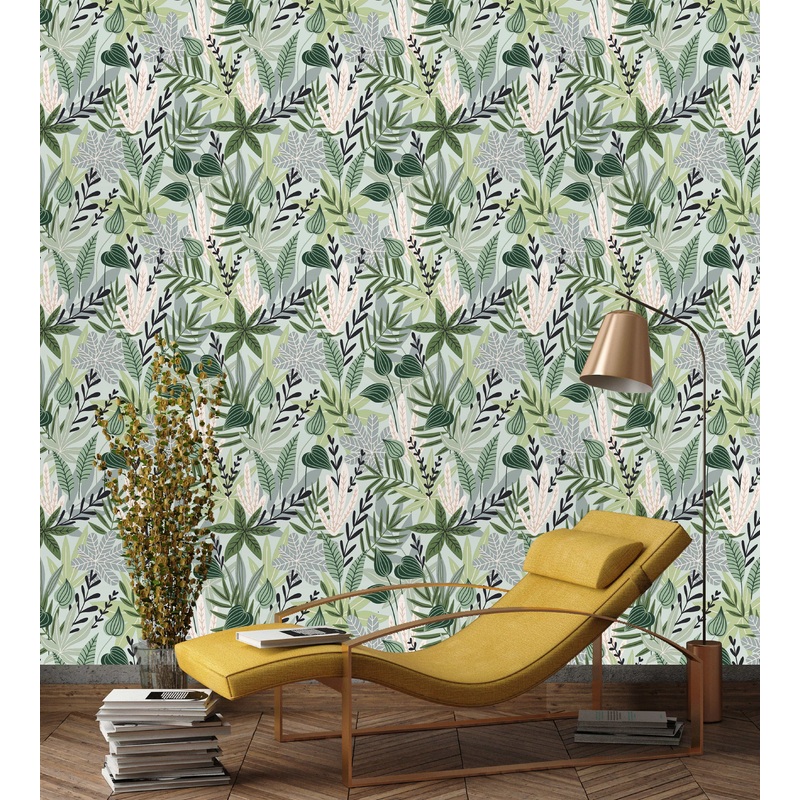 Botanical Leaves Wallpaper