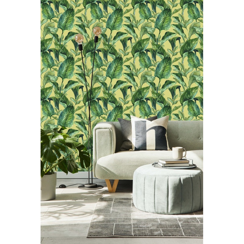 Contemporary Green Plants Wallpaper Smart