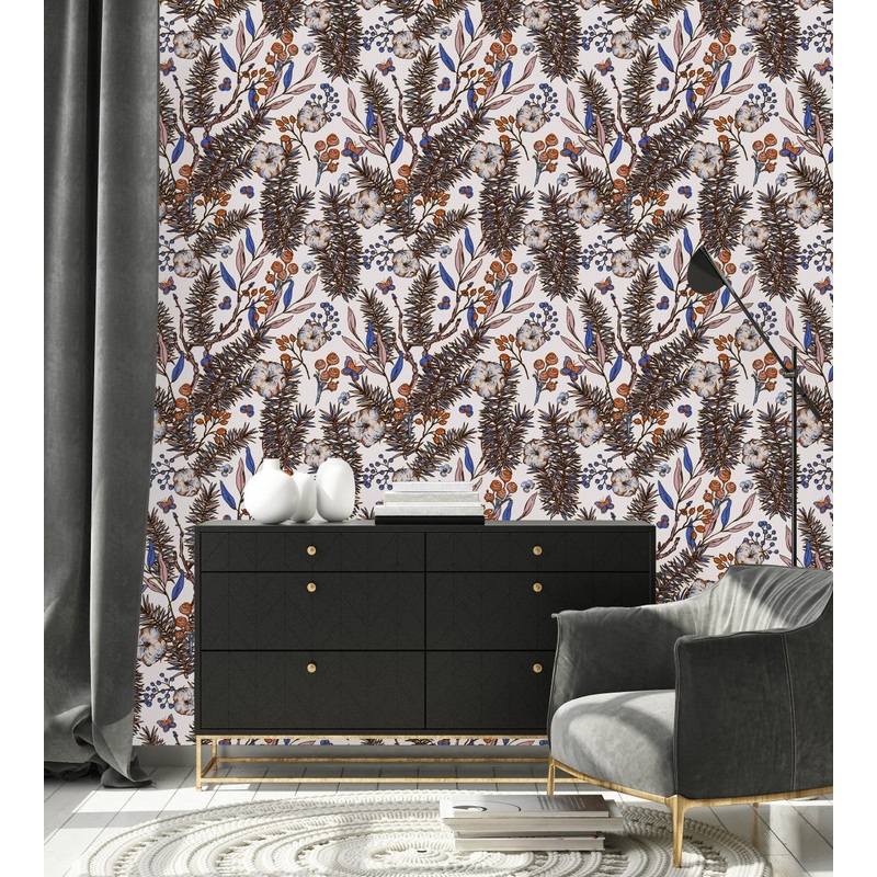 Cotton Pattern Wallpaper
