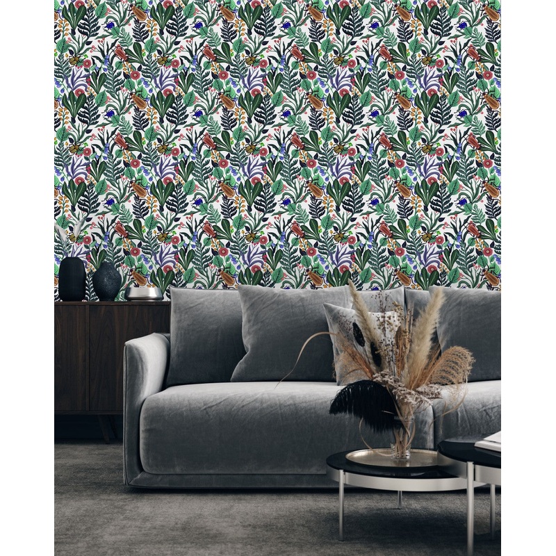 Green Botanical Wallpaper