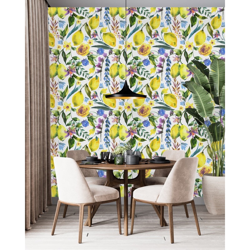 Lemons Pattern Wallpaper