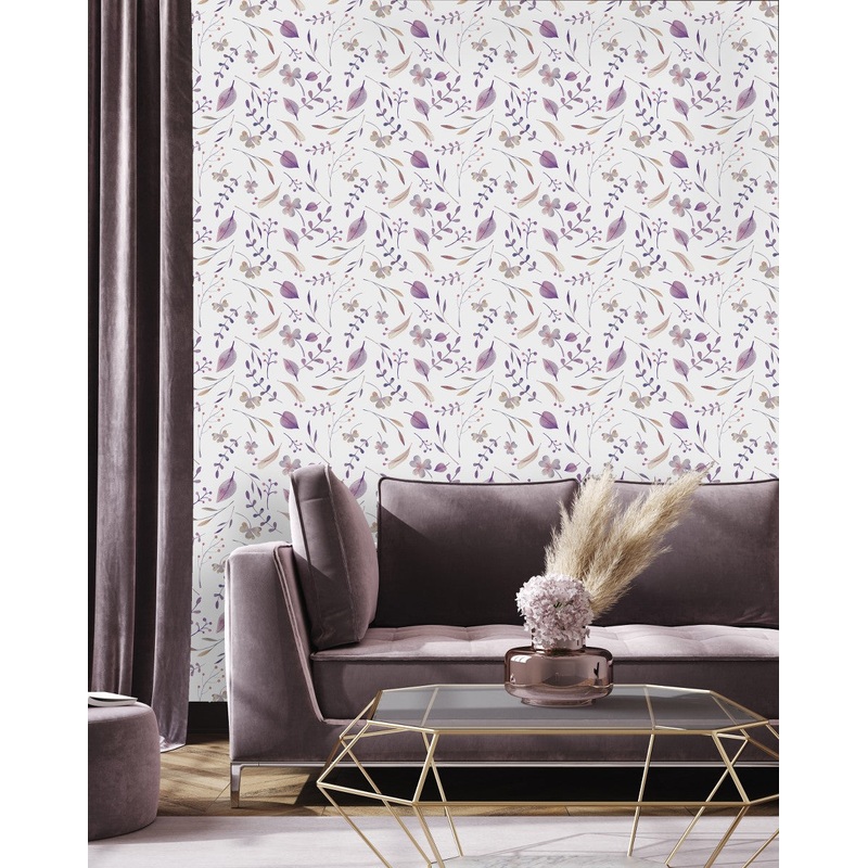 Lilac Botanic Wallpaper