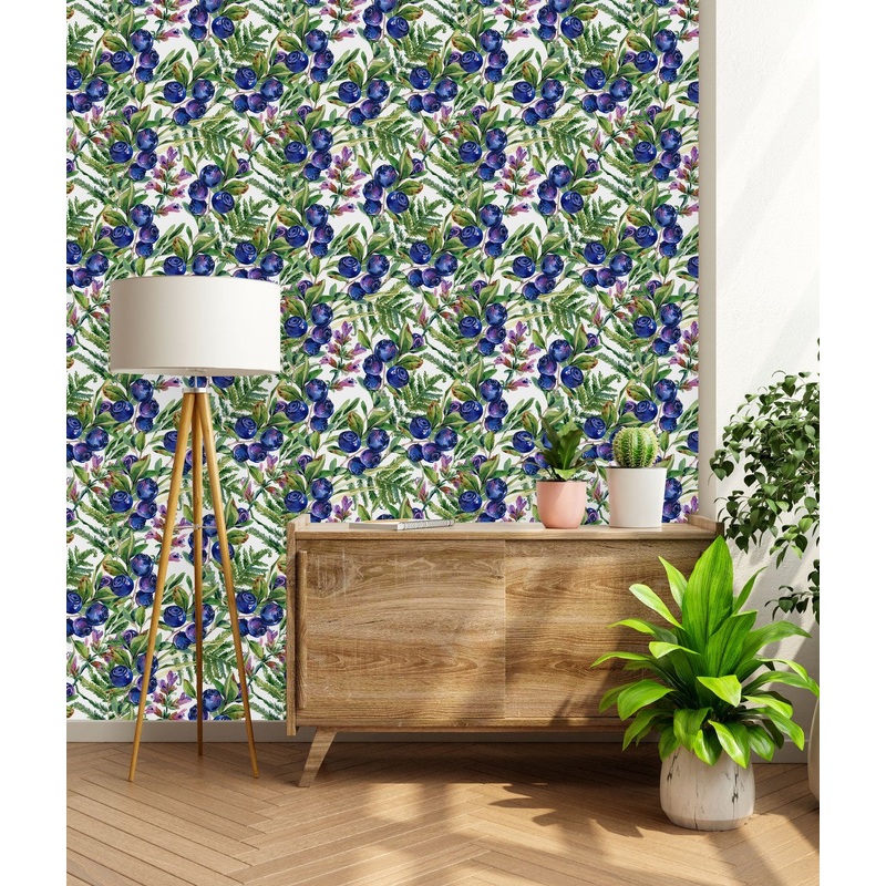 Voguish Blueberry Wallpaper Tasteful