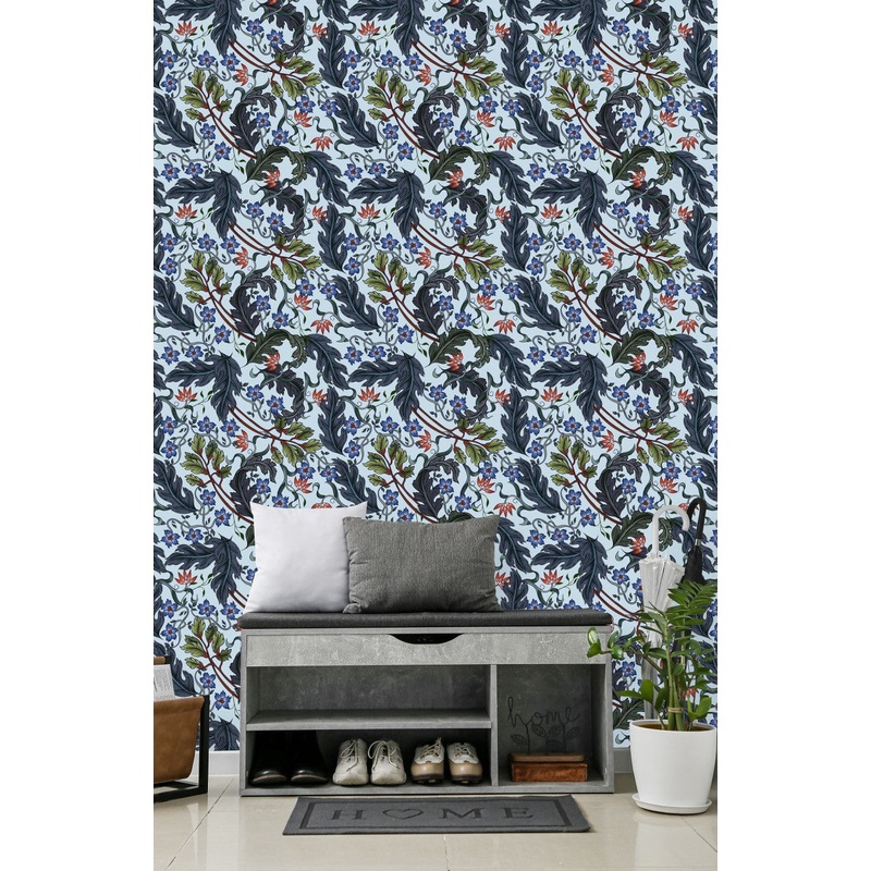 Voguish Dark Leaves Wallpaper Smart