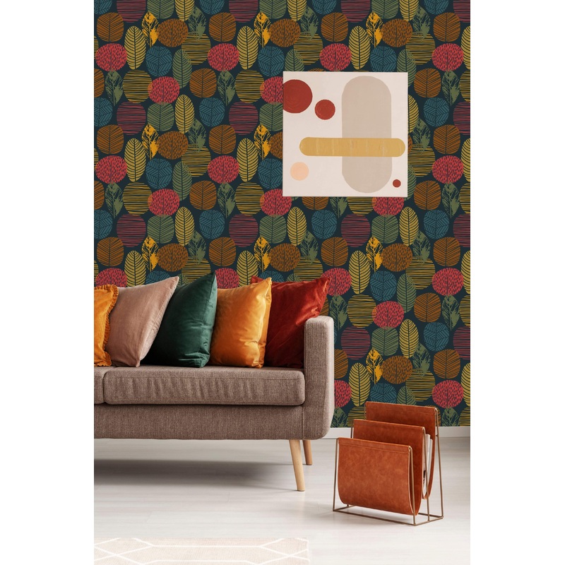 Abstract Autumn Pattern Wallpaper