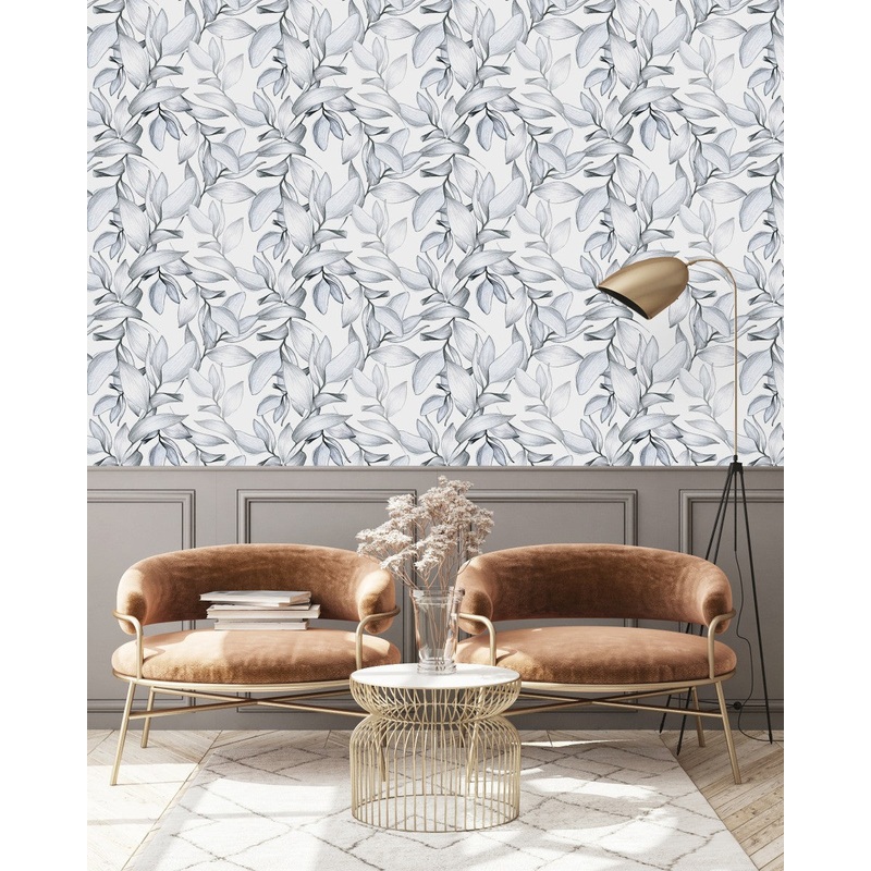 Elegant Gentle Leaves Wallpaper Smart