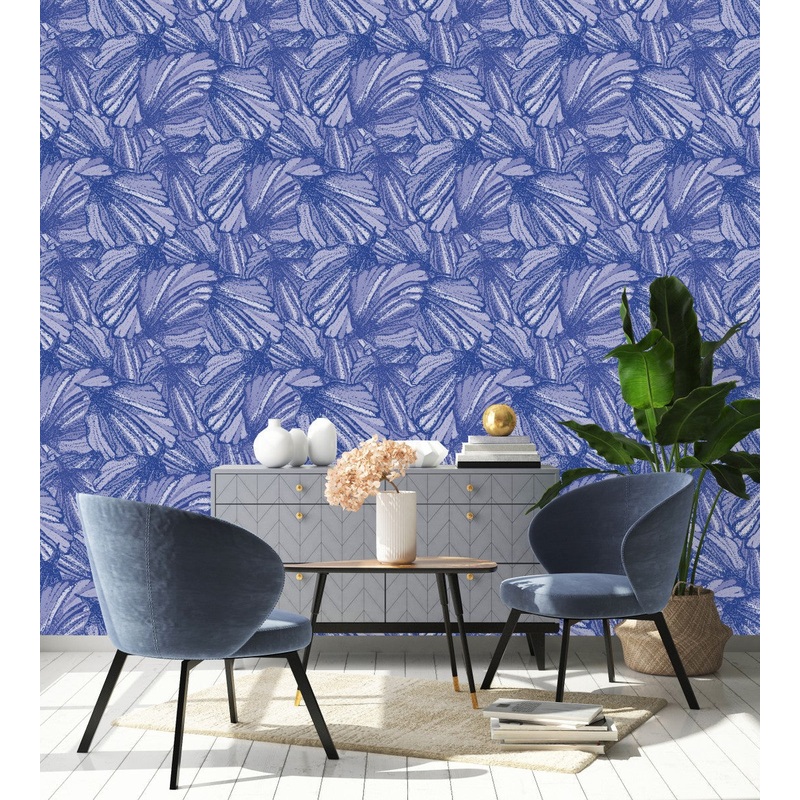 Large Blue Petals Wallpaper