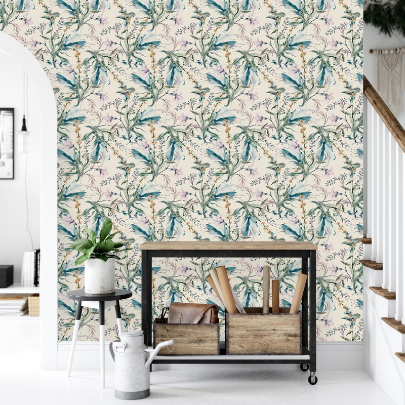 Watercolor Herbal Wallpaper